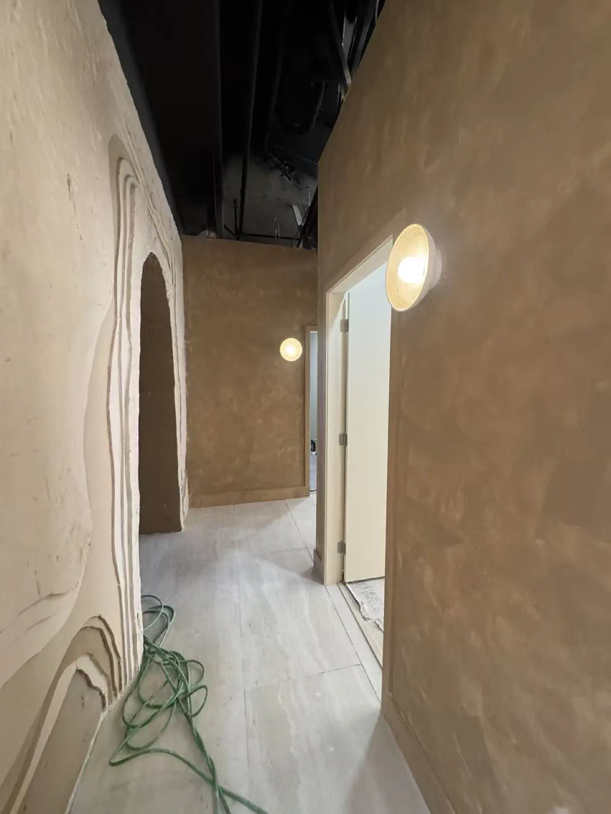 The corridor to the treatment rooms